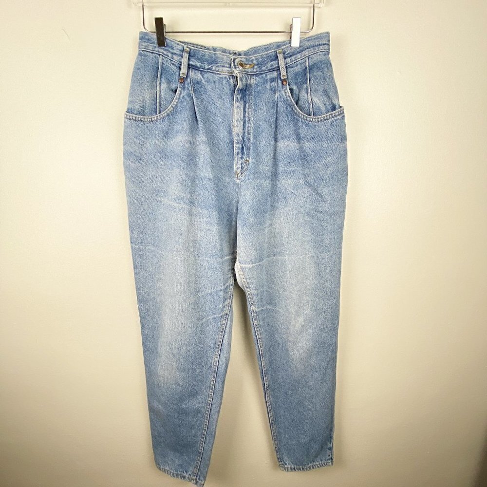 VINTAGE LEE | Denim Pleated Blue Jeans Womens